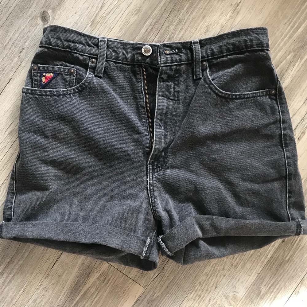 Black Jean shorts